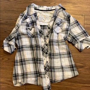 Black and white flannel